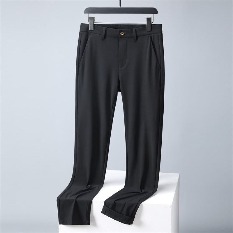 Ice Silk Casual Slim-Fit Pants