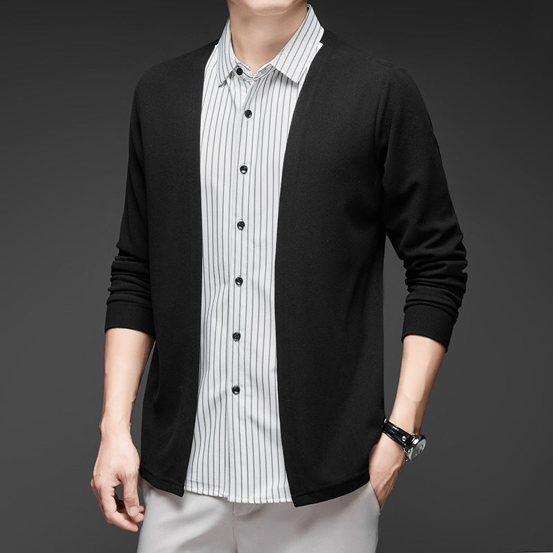 Fashion long-sleeved shirt set