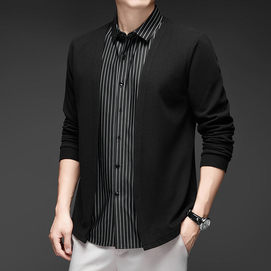 Fashion long-sleeved shirt set