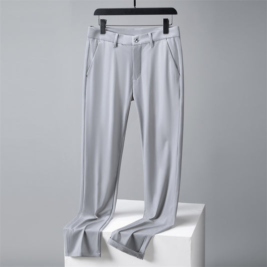 Ice Silk Casual Slim-Fit Pants